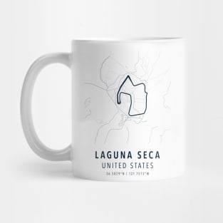 laguna seca simple map Mug